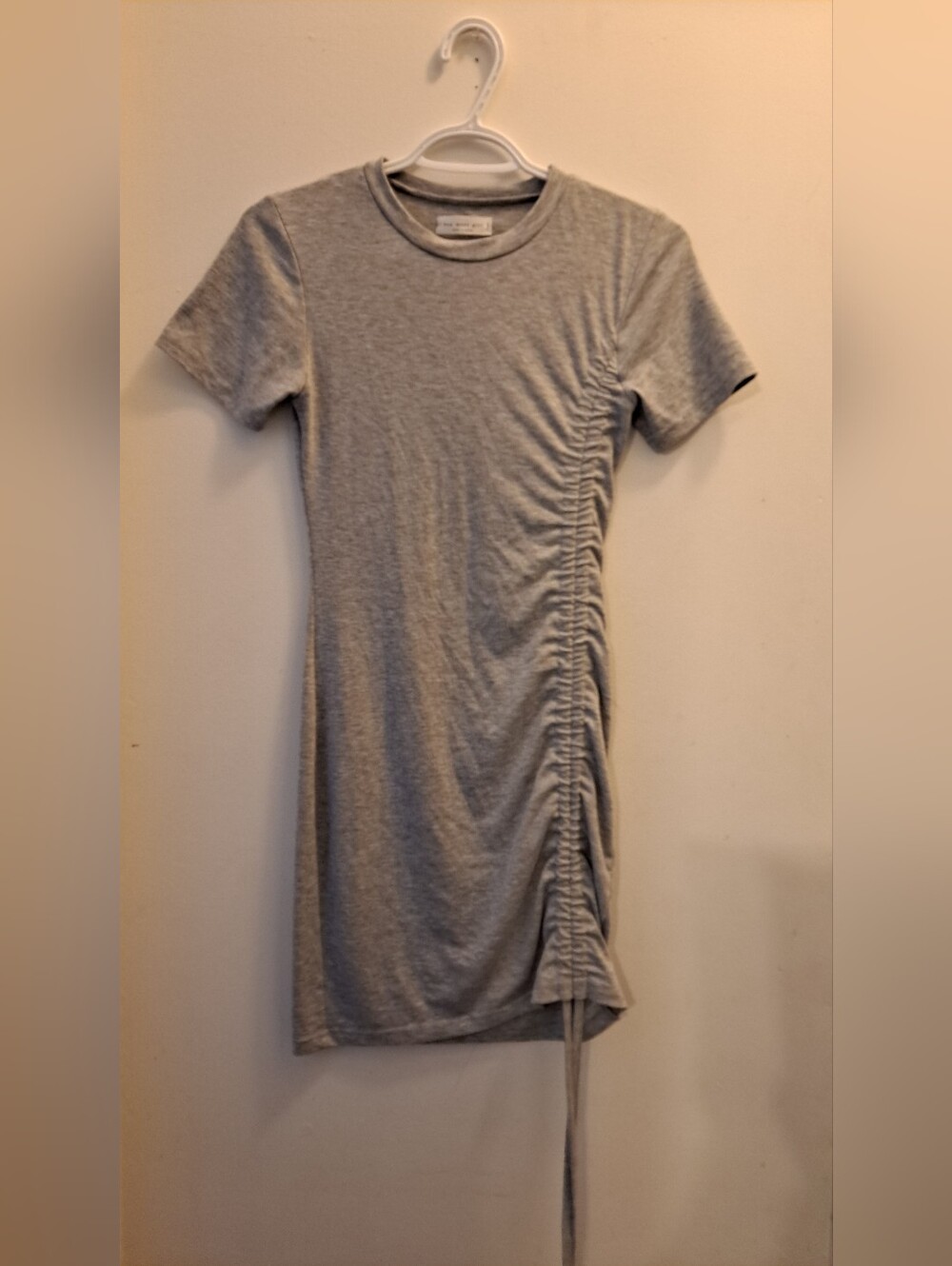 Simple Gray Tee Dress - Picture 2 of 4